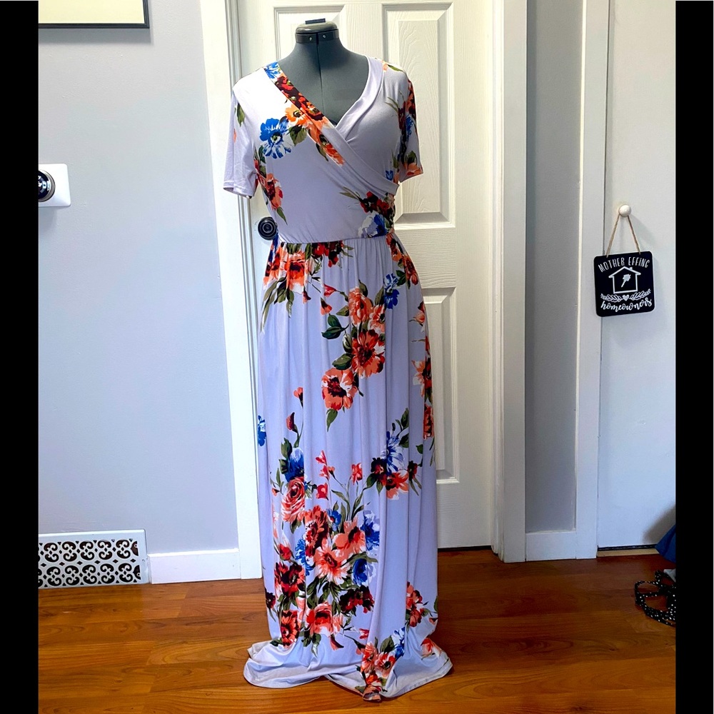 Floral Reborn J Maxi Dress WITH POCKETS